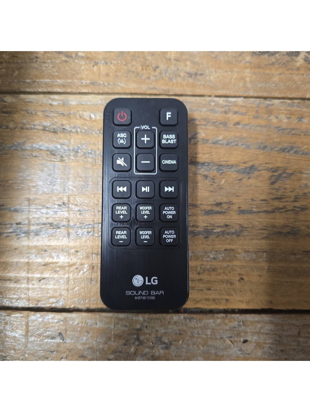 LG AKB74815396 Sound Bar Remote Control LASC47 SJ4R SJ4Y SJ4YS L